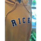 Rice University Jansport Hoodie Small Tan Pullover Sweatshirt Collegiate Logo