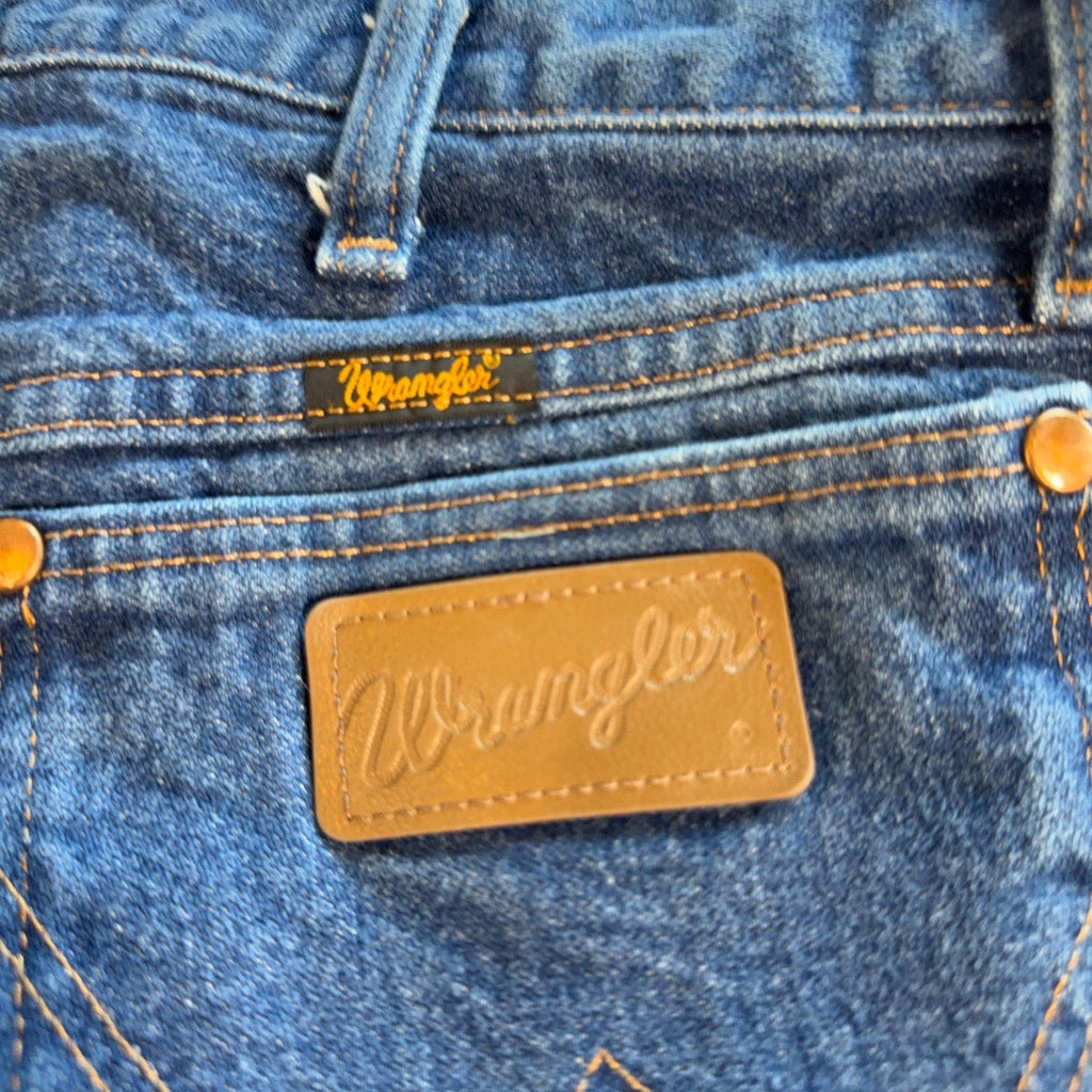 Wrangler 13MWZ Cowboy Cut Jeans Mens 33x36 Blue Denim Original Fit Western USA