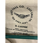 Last Call Co Snake Graphic Tee XL Cream Streetwear Skate Workwear Shirt
