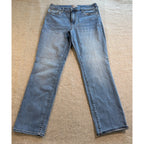 KUT From The Kloth Catherine Boyfriend Jeans Womens 12 Blue Stretch Denim 30 Ins
