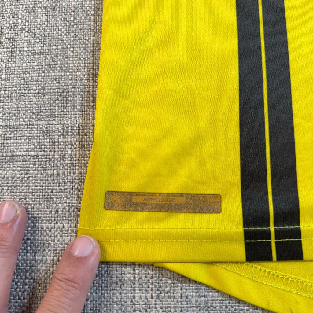 Borussia Dortmund 2016-17 Home Jersey Puma BVB Evonik Men L Yellow Flaws
