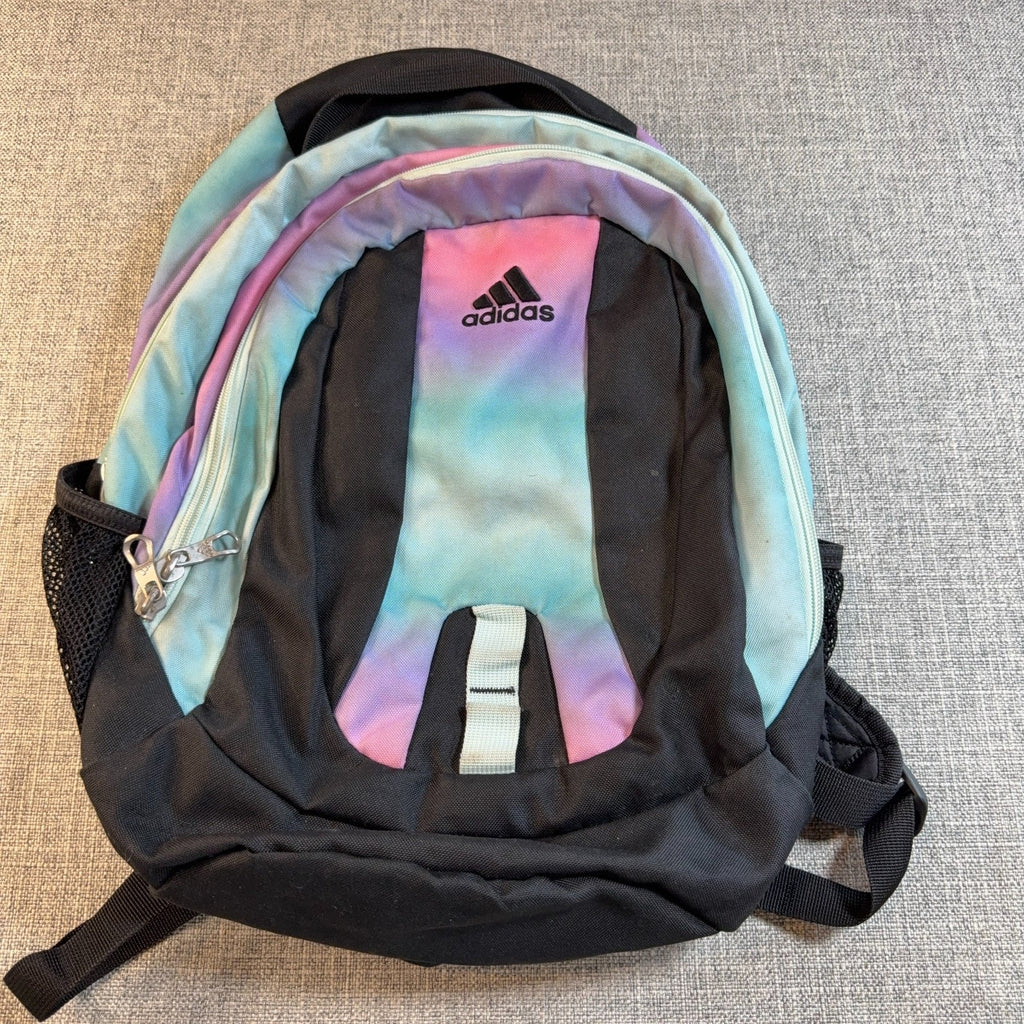 Adidas Pastel Ombre Backpack 18" Multicolor School Laptop Bookbag