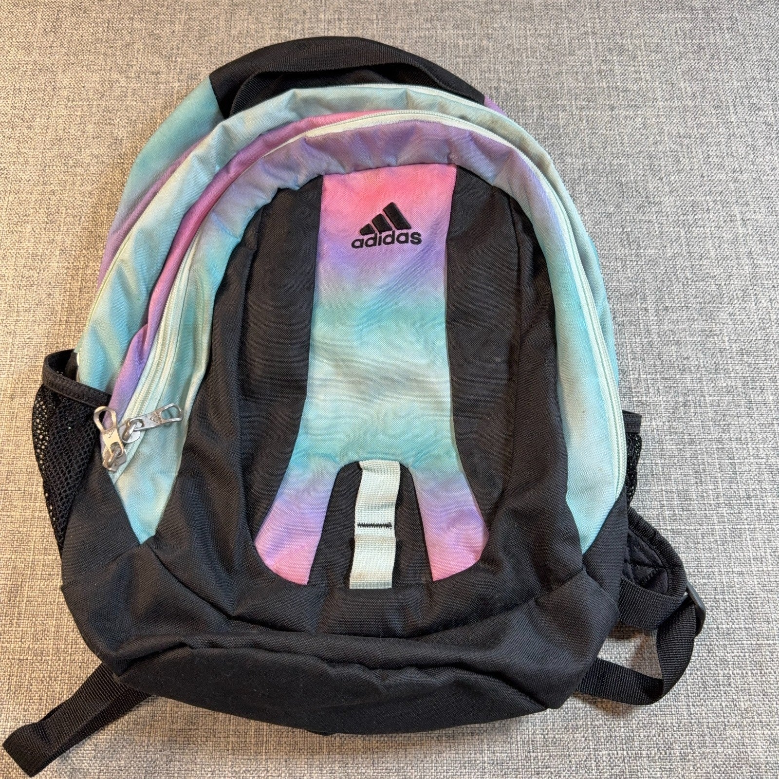Adidas Pastel Ombre Backpack 18" Multicolor School Laptop Bookbag