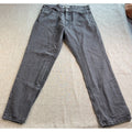 Chams Mens Jeans 36 Gray Black Y2K Embroidered Pocket Straight Leg Denim