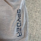 Spyder Women's M Gray Lounge Shorts Soft Viscose Drawstring Logo 3.5 Inseam
