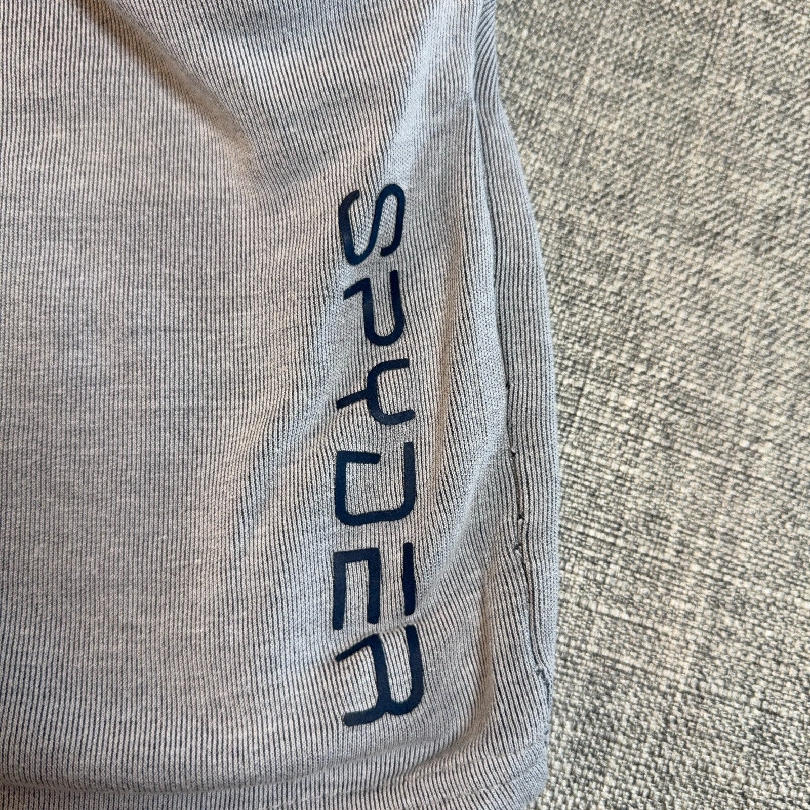 Spyder Women's M Gray Lounge Shorts Soft Viscose Drawstring Logo 3.5 Inseam