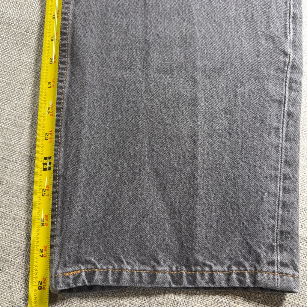 Levis Skateboarding Super Baggy Jeans Mens 30x34 Gray Black Y2K Skater A4298