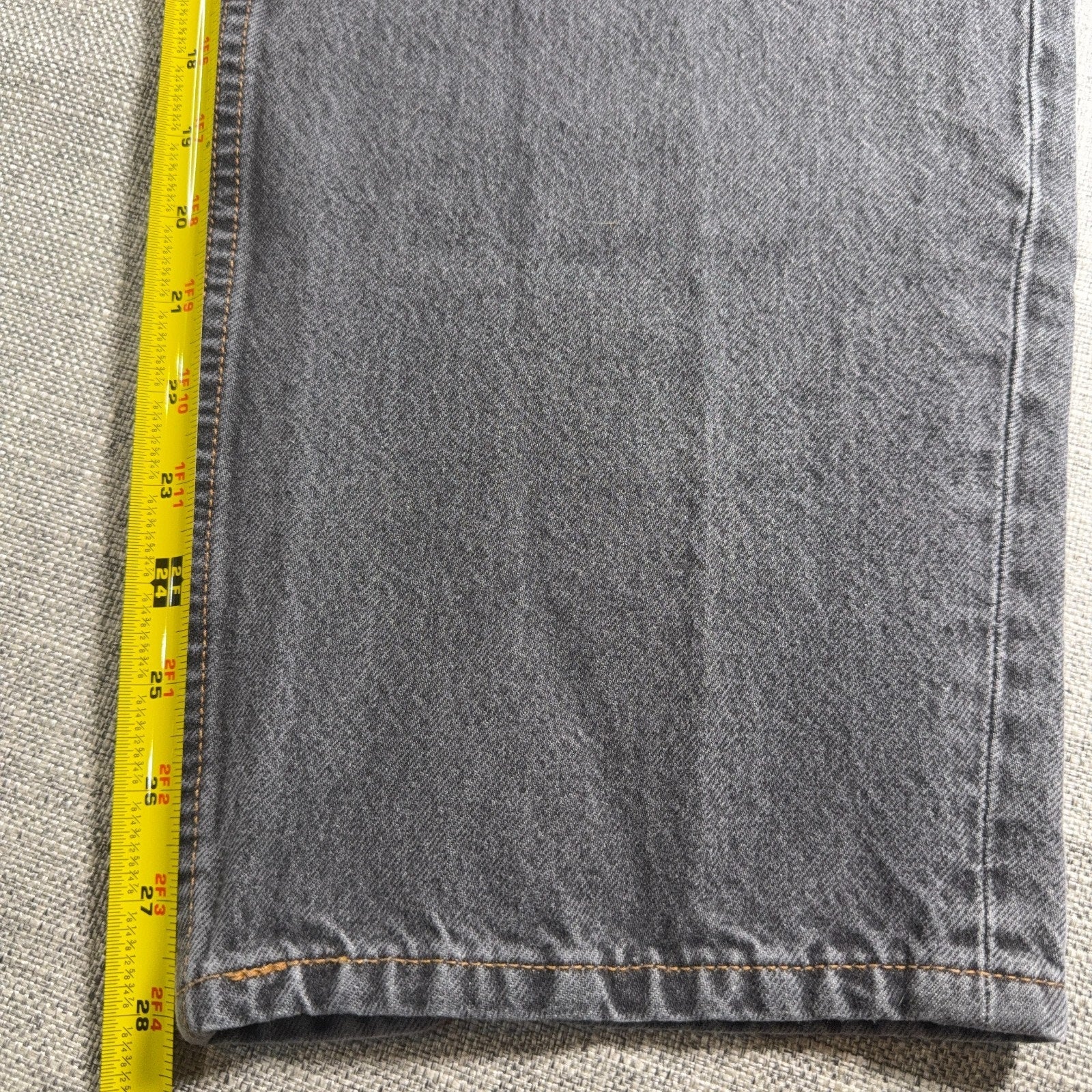 Levis Skateboarding Super Baggy Jeans Mens 30x34 Gray Black Y2K Skater A4298