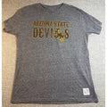 Original Retro Brand Arizona State Sun Devils Shirt Mens L Gray Tri Blend ASU