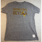 Original Retro Brand Arizona State Sun Devils Shirt Mens L Gray Tri Blend ASU