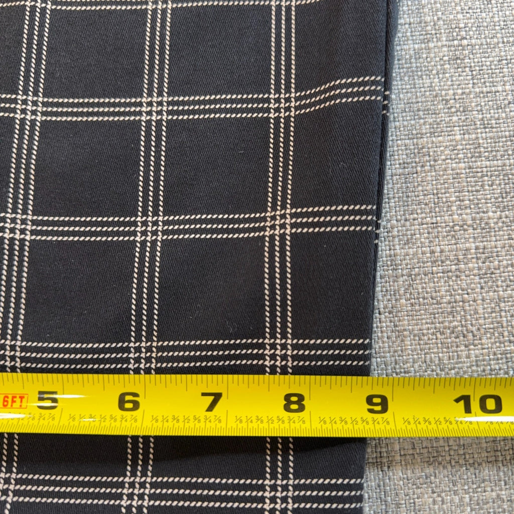 Vans Plaid Chino Pants Mens 31 Black Cream Windowpane Straight Skate Punk 28L