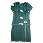 Calvin Klein Dress Womens 14 Green Tulip Sleeve Sheath Career Cocktail Midi