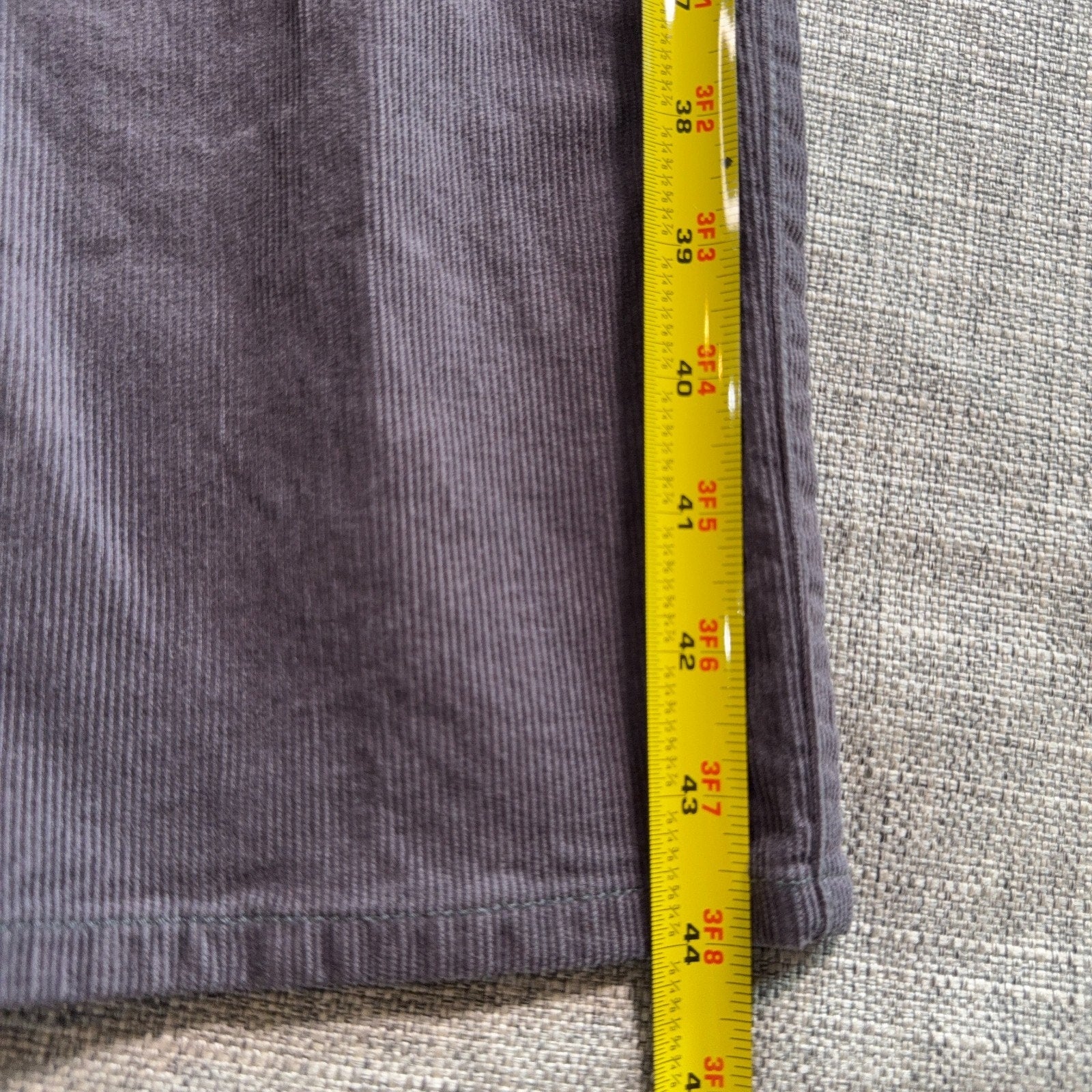 Peter Millar Mens Corduroy Pants 36 Gray 5 Pocket Straight Leg Casual Preppy