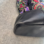 Vera Bradley Day Off Satchel Kiev Paisley Quilted Shoulder Bag Purse Black Trim