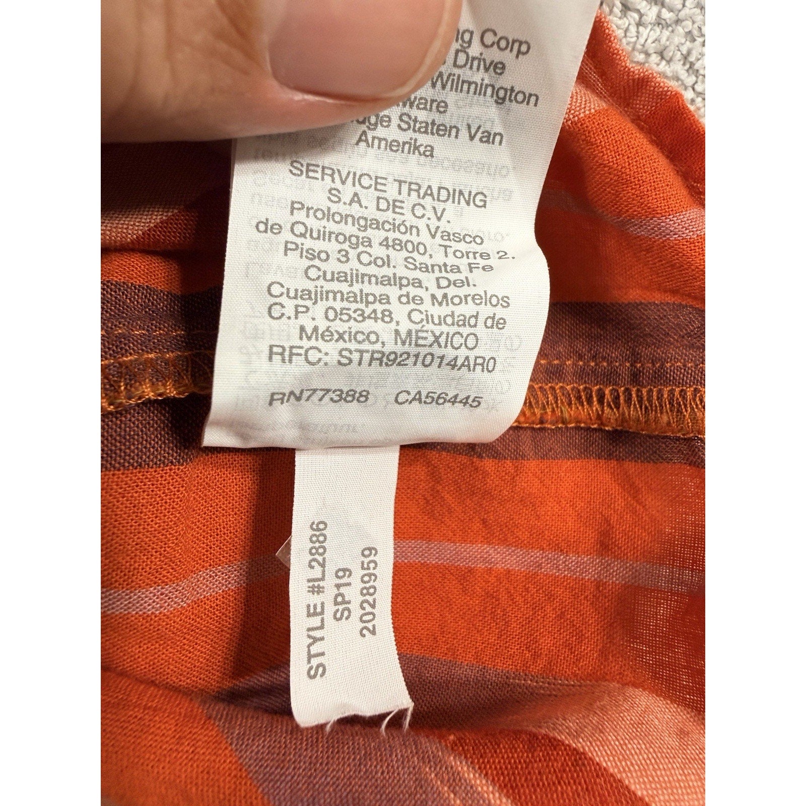 Madewell Women S Boho Stripe Peasant Blouse Orange Red Balloon Sleeve Cotton Top