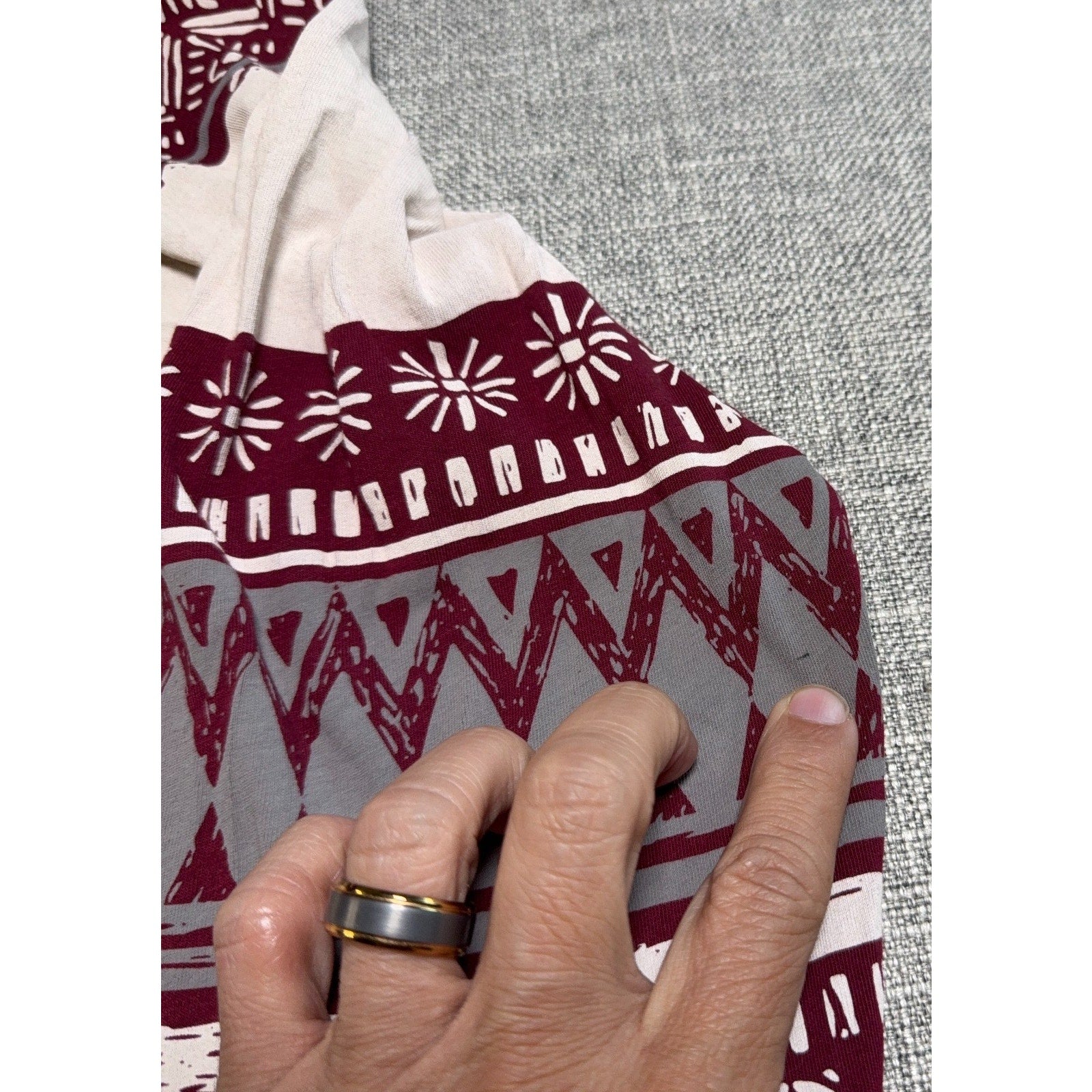 Mississippi State Bulldogs Christmas Sweater Tee Medium Lauren James Long Sleeve