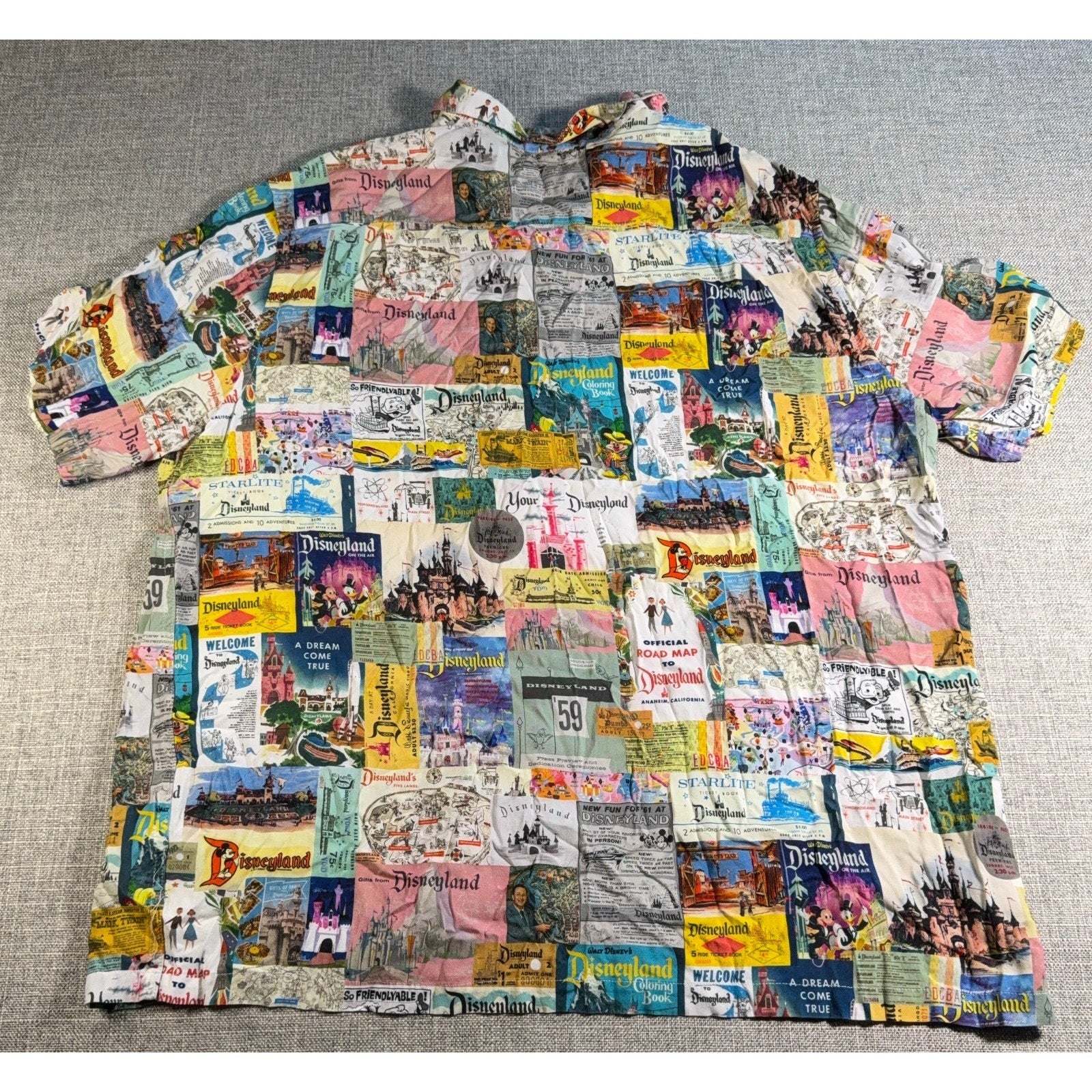 Disney100 Disneyland Shirt Shorts Set XXL 1X The Eras Memorabilia Parks