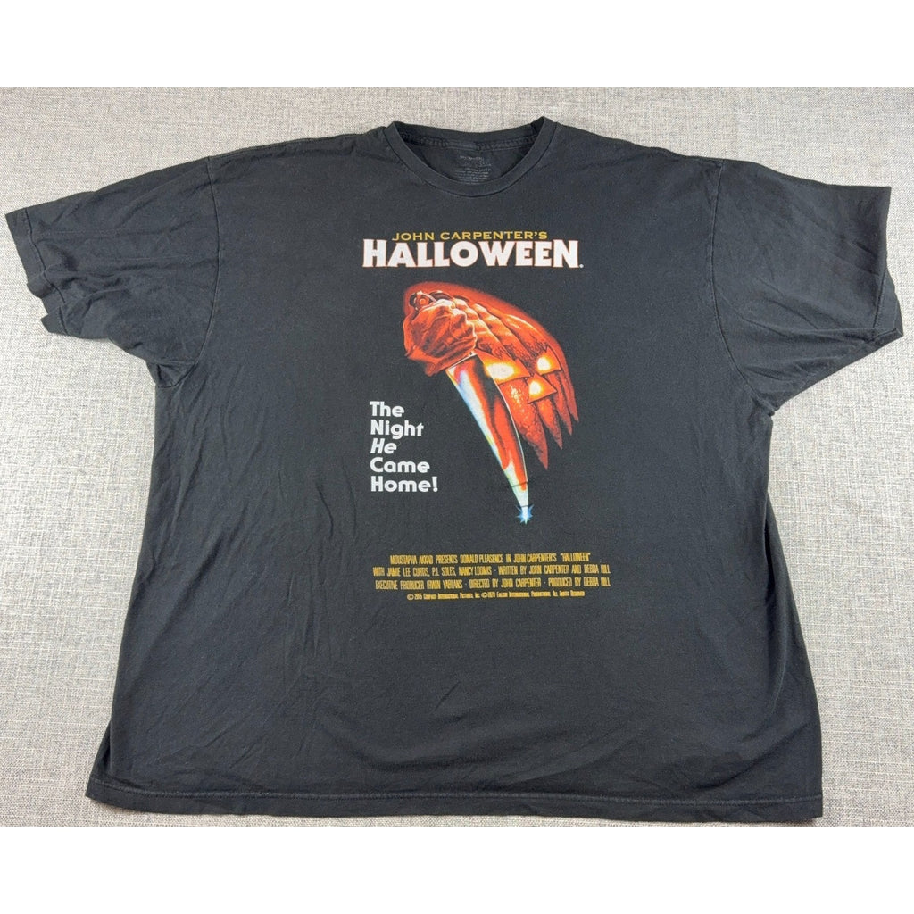 John Carpenter Halloween Movie Poster T Shirt 3XL Black Horror Michael Myers