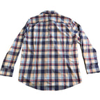 Mizzen+Main Shirt Mens Large Classic Fit Plaid Performance Button Up Stretch LS