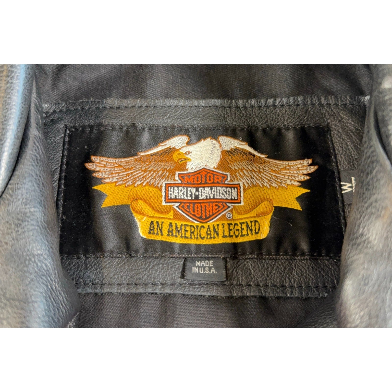 Vintage Harley-Davidson Leather Moto Jacket Women M Made USA American Legend