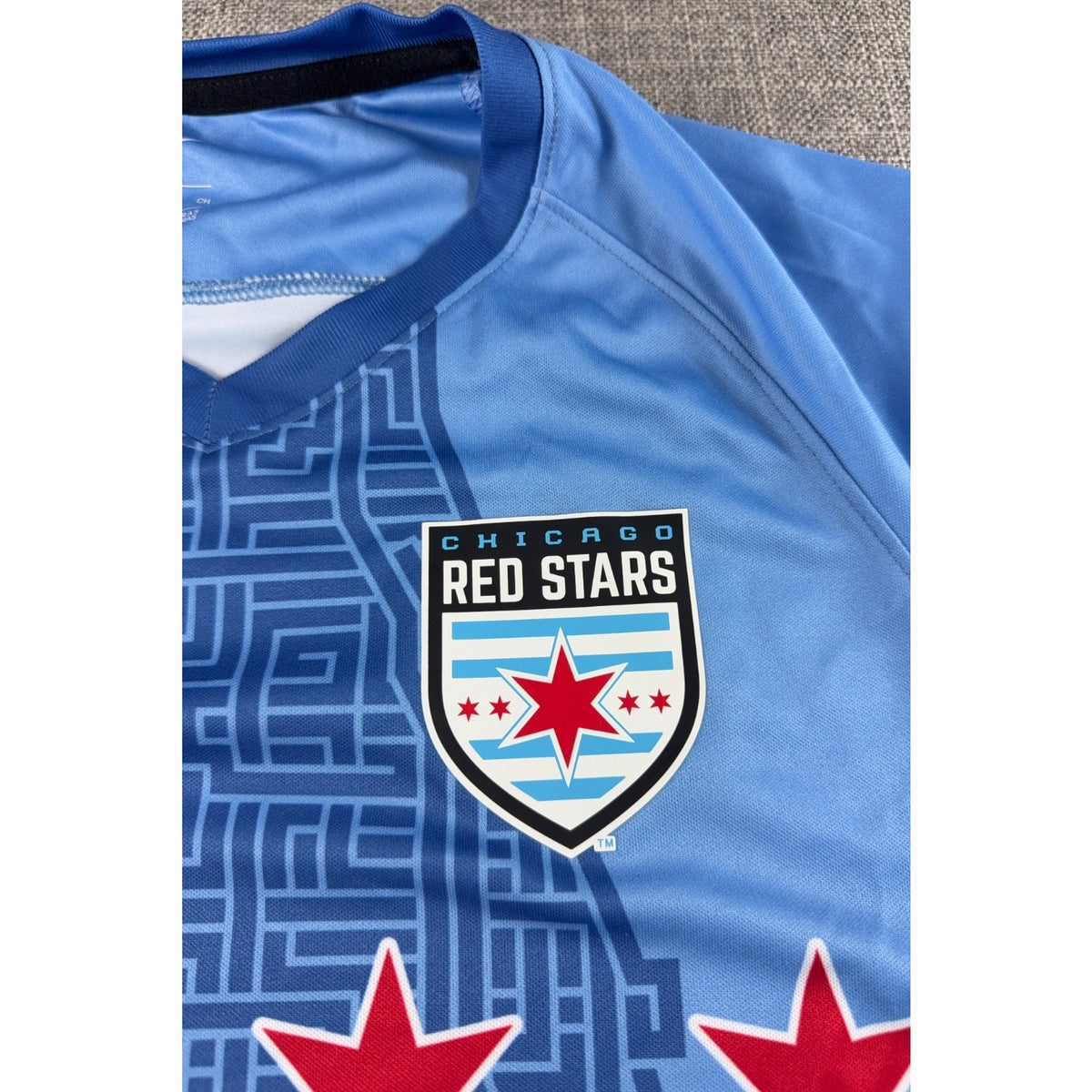 Nike Chicago Red Stars NWSL Jersey Women Small 2020 Blue Soccer Kit