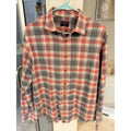UNTUCKit Plaid Button Down Shirt Mens Medium Red Gray Cotton Casual