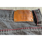 Coogi Australia Jeans Mens 42x35 Gray Baggy Y2K Hip Hop Embroidered Denim