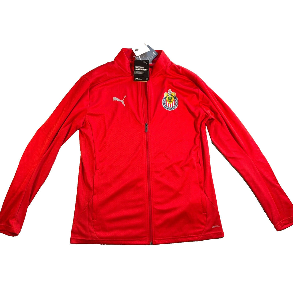 Puma Chivas Guadalajara Jacket Men Large Red Full Zip dryCELL Soccer NWT 776979