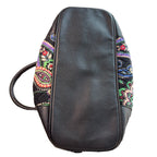 Vera Bradley Day Off Satchel Kiev Paisley Quilted Shoulder Bag Purse Black Trim