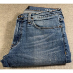 Madewell Mens Slim Jeans 33x32 Blue Distressed Medium Wash Denim Pants