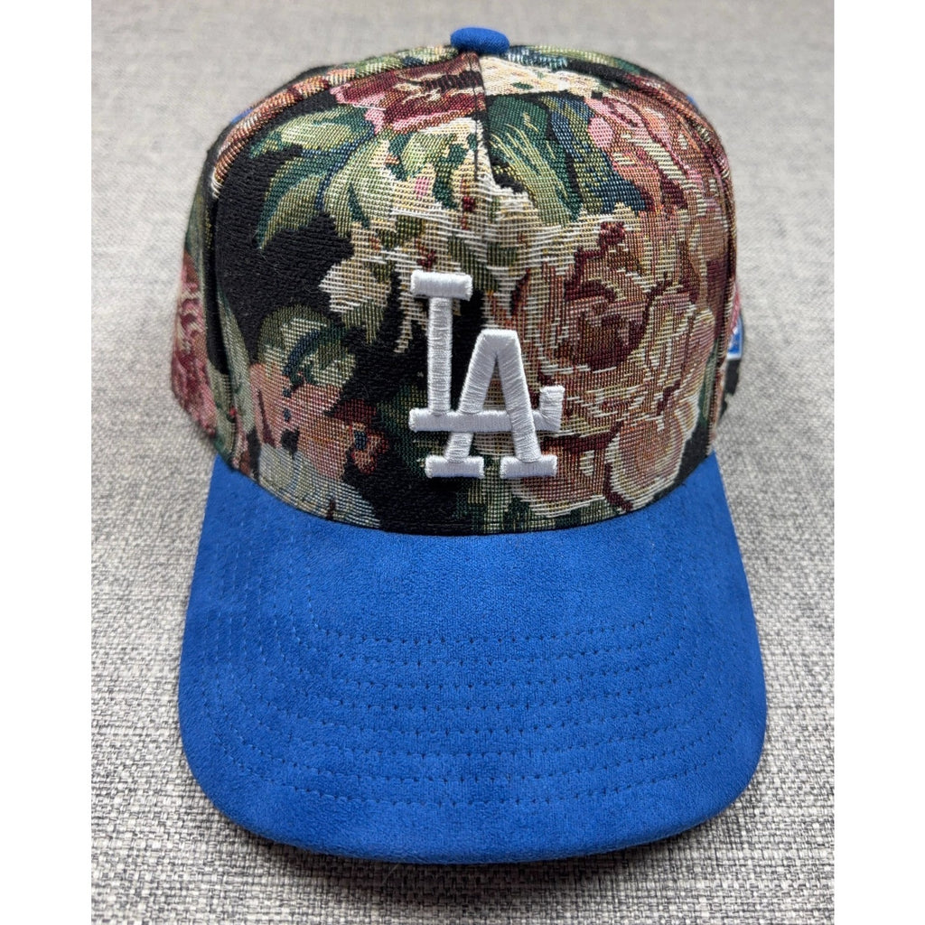 Mitchell & Ness LA Dodgers Floral Tapestry Snapback Hat 60th Patch