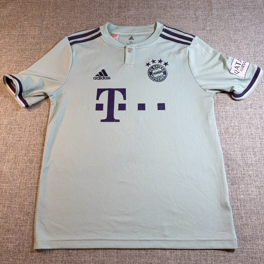 Bayern Munich 2018-19 Away Jersey Youth XL Adidas Soccer Football Green