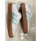 Adidas Sambae J Women’s Size 7 White Aqua Gum Sole Platform Shoes JQ1314 NWT