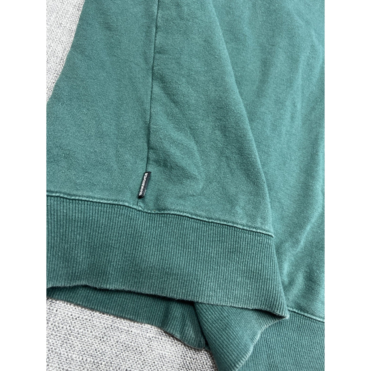 Quiksilver Mens XL Green Full Zip Graphic Hoodie Surf Skate 2011