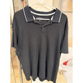 Banana Republic Mens XL Black Polka Dot Polo Shirt Cotton Casual Preppy Golf