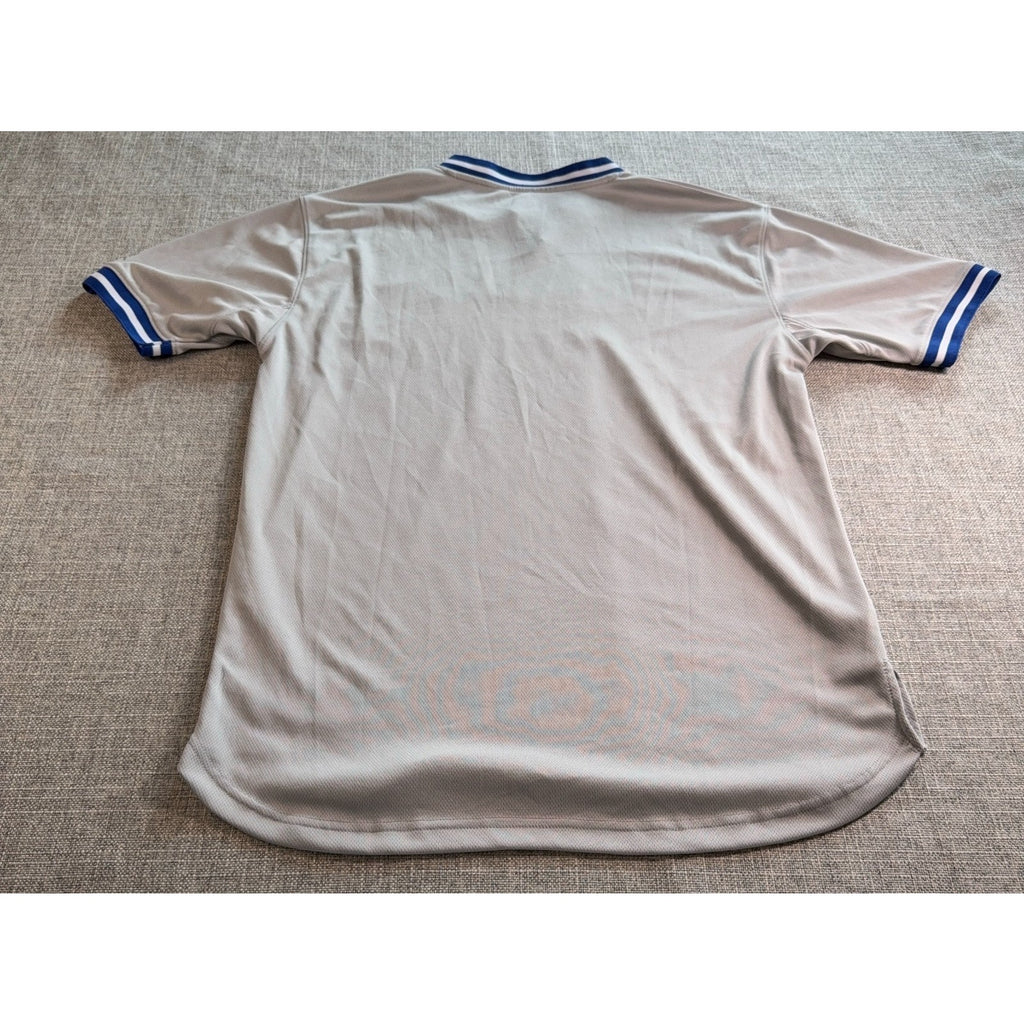 Texas Rangers Jersey Mens Medium Gray True Fan MLB Baseball Pullover Shirt