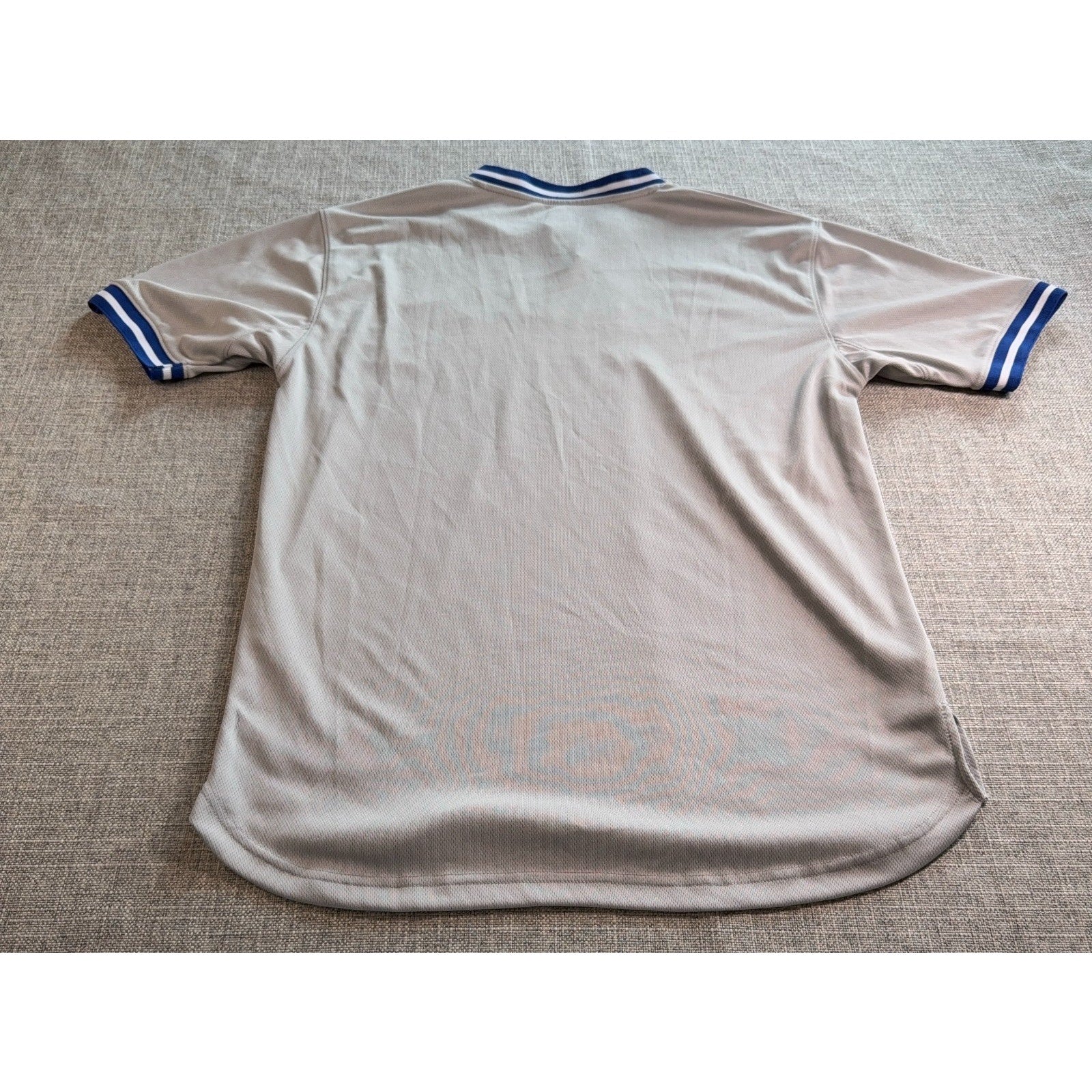 Texas Rangers Jersey Mens Medium Gray True Fan MLB Baseball Pullover Shirt