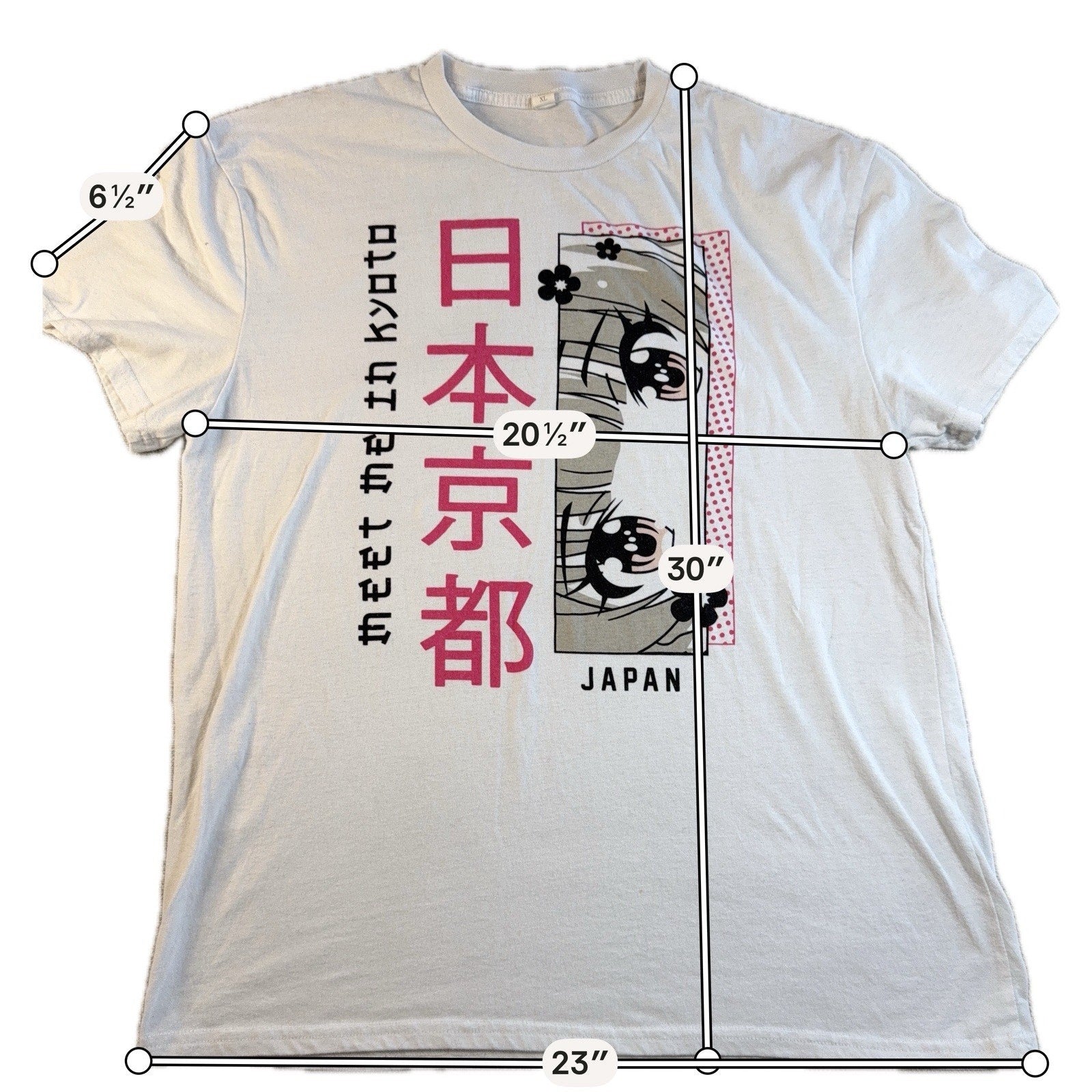 Meet Me in Kyoto Anime Graphic T-Shirt XL