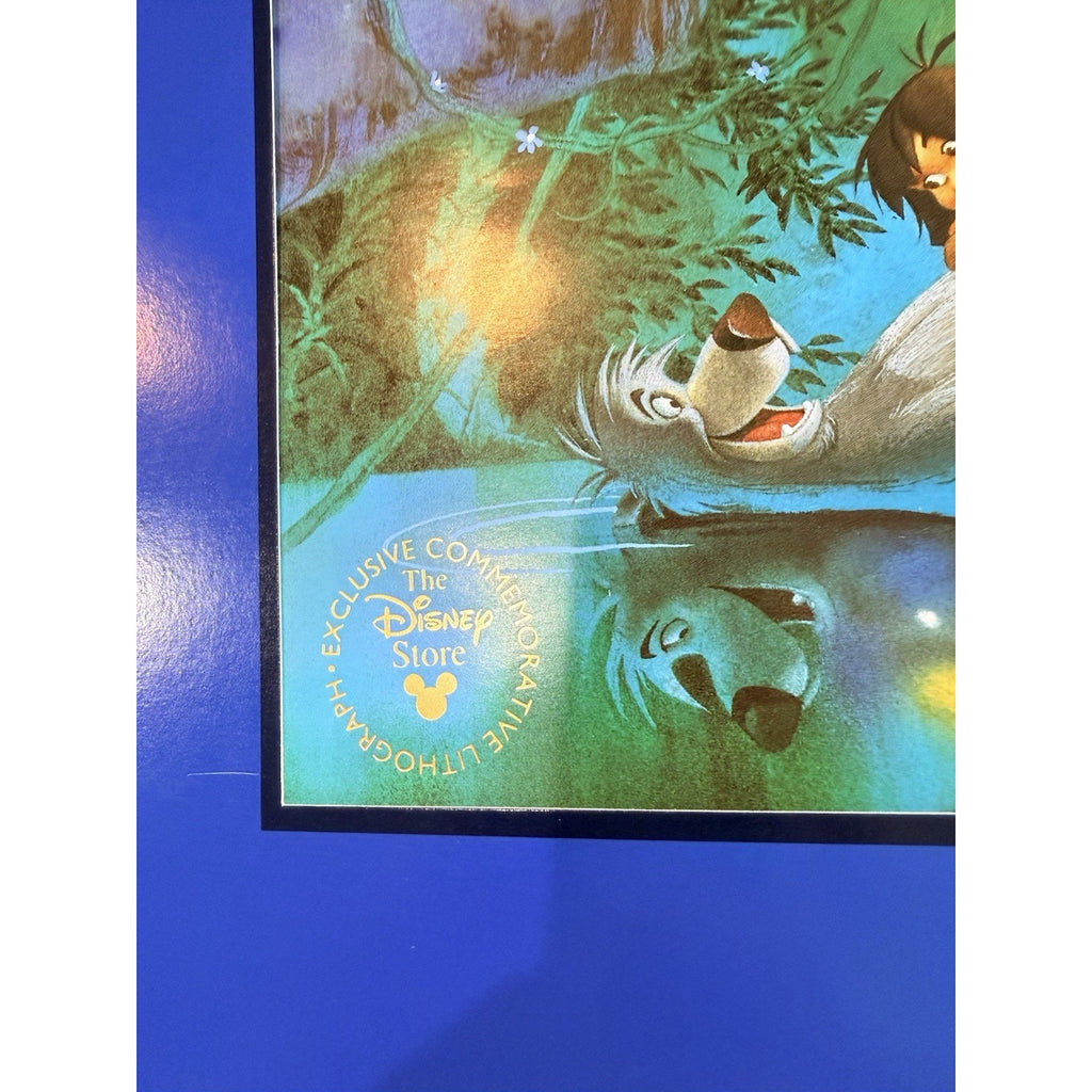 Disney Store Jungle Book Commorative Lithograph Mowgli Baloo 1997 Print