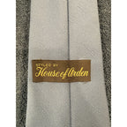 Vintage House of Alden Blue Textured Neck Tie Retro Business Formal Polyester