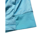 B Draddy Mens XXL Golf Quarter Zip Pullover Aqua Blue Performance Pockets