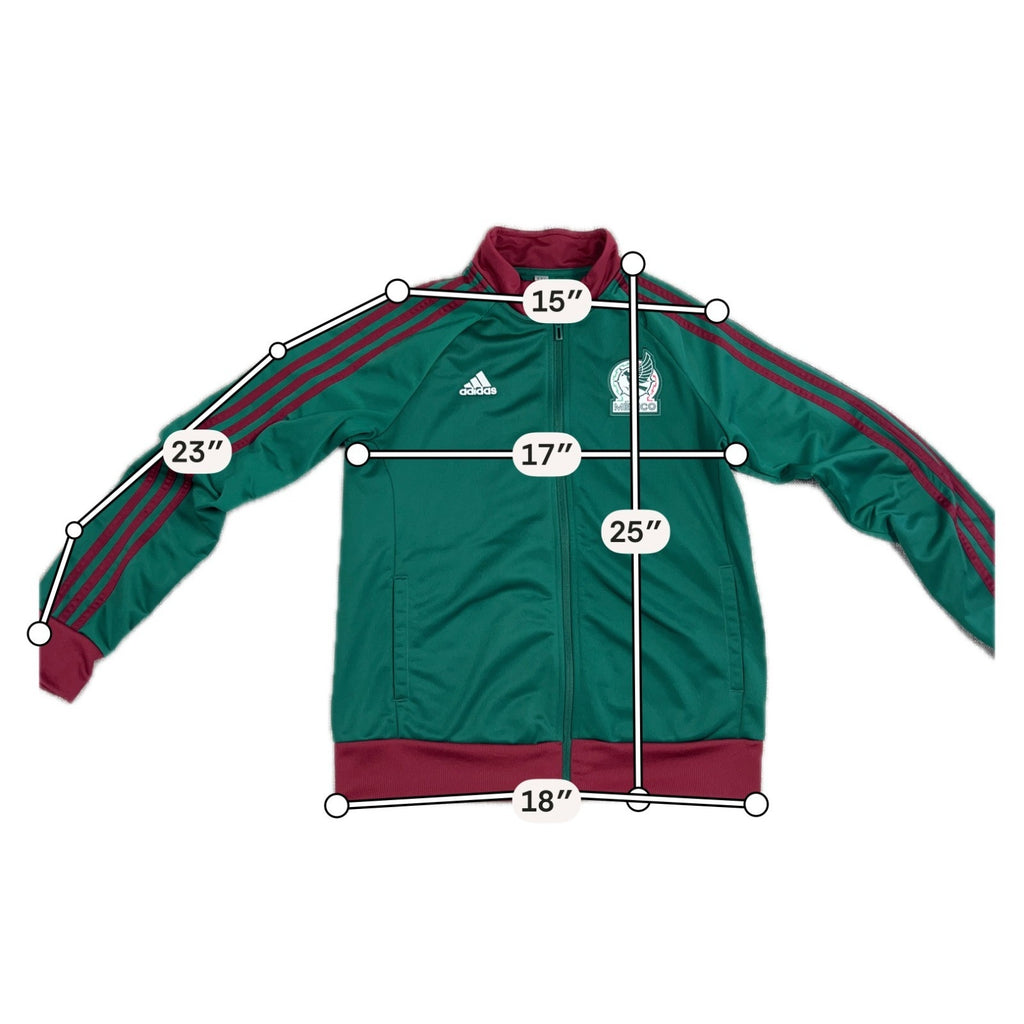 Adidas Mexico 2013-14 Women’s Track Jacket M Green FMF World Cup U2767