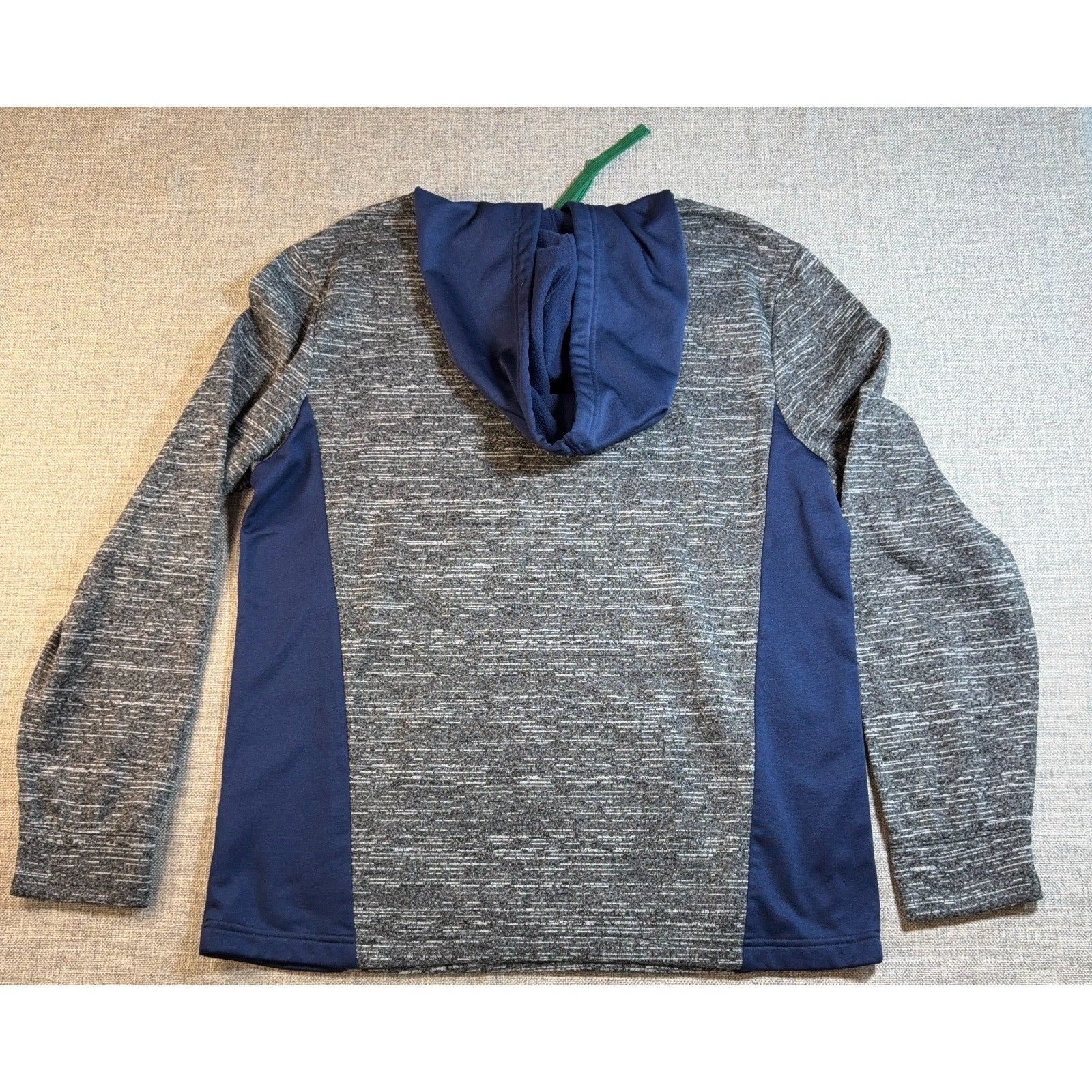 Notre Dame Fighting Irish Hoodie Men L Fanatics Gray Navy Pullover