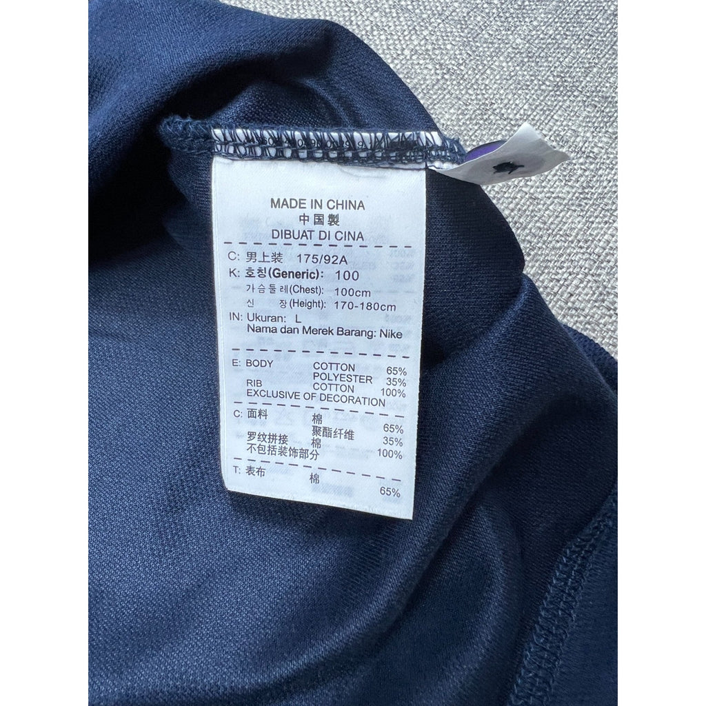 Nike Air Jordan Jumpman Navy Purple Polo Shirt Men’s Large