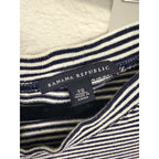 Banana Republic Striped Dress Women XS Navy White 3/4 Sleeve Nautical Stretch