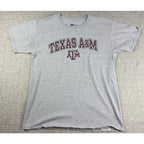 Texas A&M Aggies Russell Athletic Shirt Mens M Gray NCAA College Football Tee
