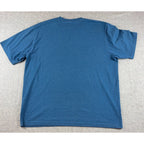 Carhartt K87 Mens XL Loose Fit Pocket T Shirt Blue Heather Workwear Logo