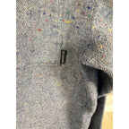 Columbia Mens Medium Blue Wool Blend Speckled Button Up Shirt Heathered Outdoor