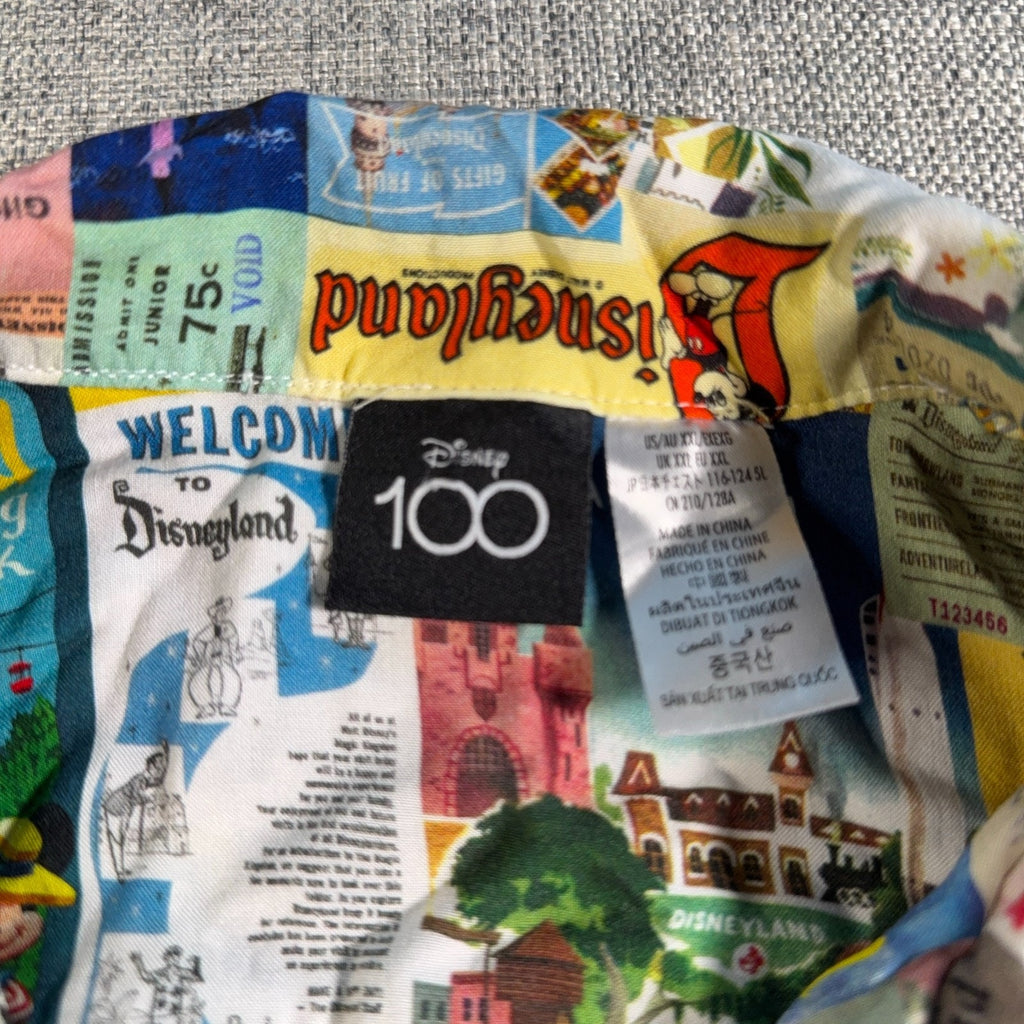 Disney100 Disneyland Shirt Shorts Set XXL 1X The Eras Memorabilia Parks