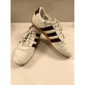 Adidas Grand Court Lo Men 10.5 White Burgundy Gum Sole Casual Terrace Sneakers